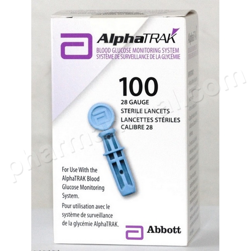 ALPHATRAK LANCETTES STERILES   	b/100