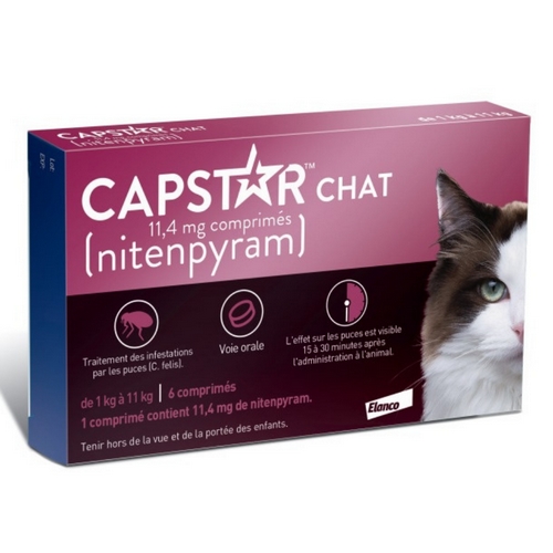 CAPSTAR 11,4 MG CHAT b/6 cpr CAPSTAR 11,4 MG CHAT b/6 cpr