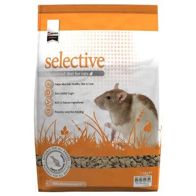 SELECTIVE ALIMENT RAT  	sac/1,5kg granuls