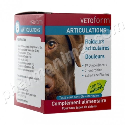 VETOFORM CHIEN CHAT ARTICULATIONS	b/100 g   pdr or