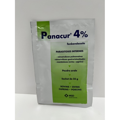 PANACUR 4% SACHET 25 g pdr or ** ANIMAUX DIVERS Pharmanimal - parapharmacie  pour animaux