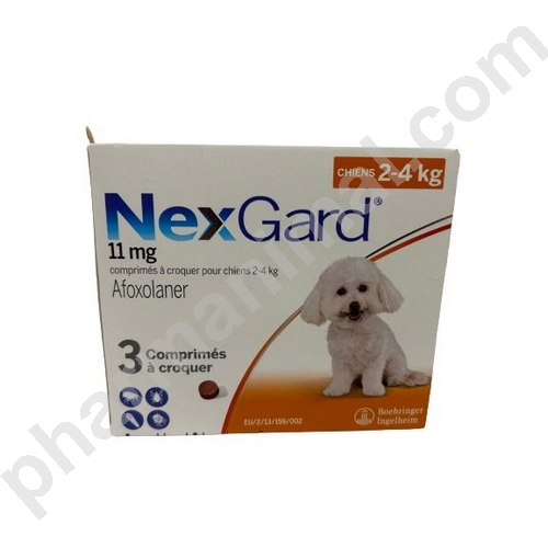 NEXGARD CHIEN S (2-4 KG)   b/3   cpr  (ordonnance obligatoire)