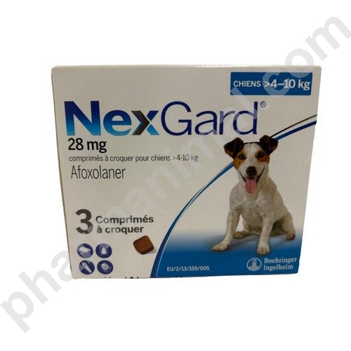 NEXGARD CHIEN M (4-10 KG)   b/3 cpr    (ordonnance obligatoire)