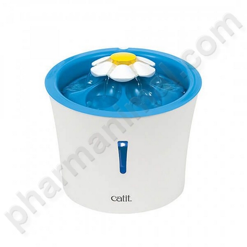 CAT FLOWER FONT. LED BLEU 3L