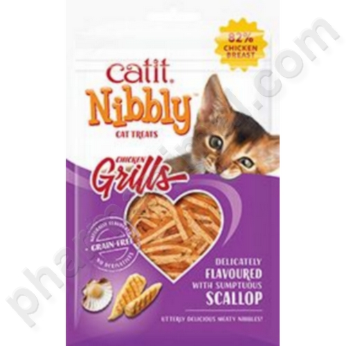 CAT NIBBLY GRILLS POUL/PET 30G