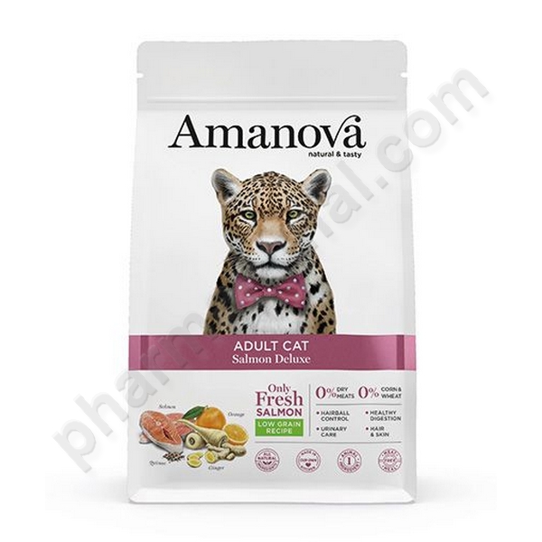 AMANOVA CHAT ADULT SAUMON      sac/1,5kg ALIMENTS