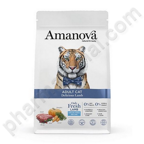 AMANOVA CHAT ADULT AGNEAU      sac/1,5kg ALIMENTS