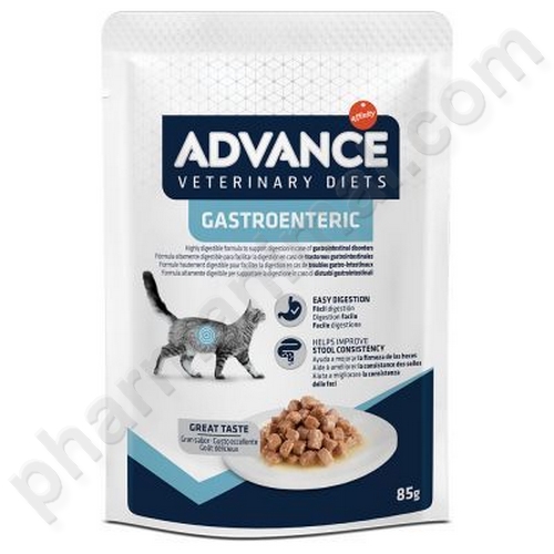 ADVANCE DIET CAT GASTROENTERIC sac/85 g lot de 10
