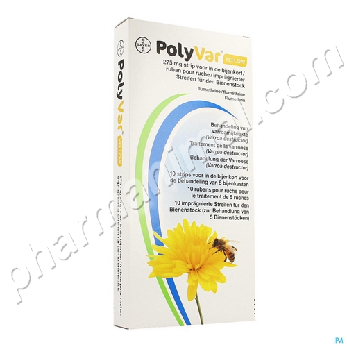 POLYVAR YELLOW 275 MG          	b/10      	lanieres 	BAYER