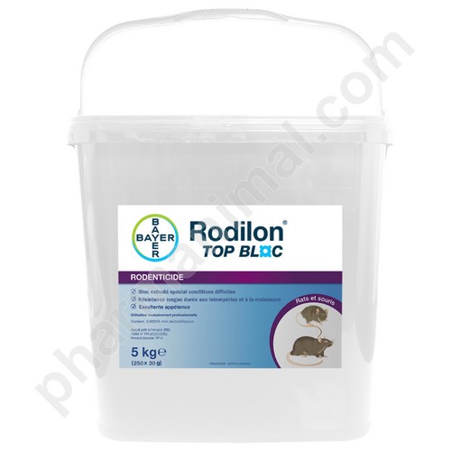 RODILON TOP BLOC (250X20 G)    	seau/5 kg pate or