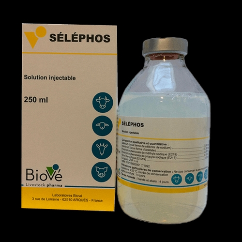 SELEPHOS    fl/250 ml sol inj