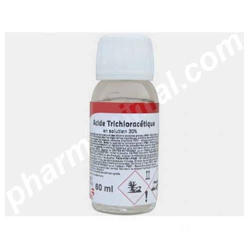 ACIDE TRICHLORACETIQUE    fl/60 ml  	sol ext