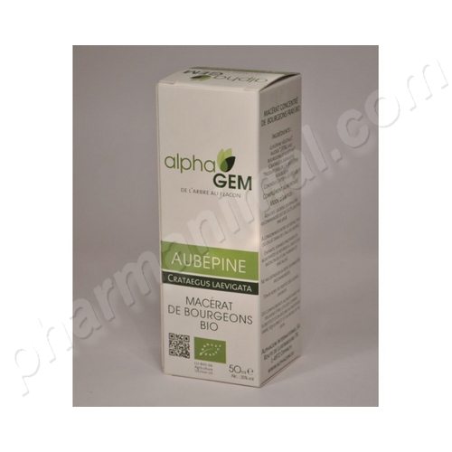 Aubpine (Crataegus laevigata) bourgeon BIO, 50 ml de Alphagem