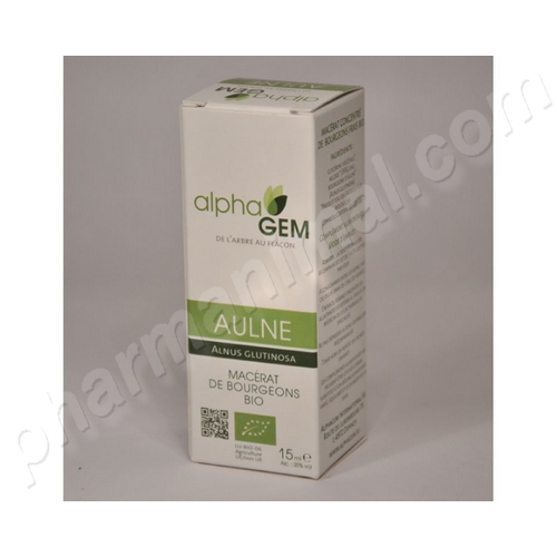Aulne (Alnus glutinosa) bourgeon unitaire BIO, 50 ml de Alphagem