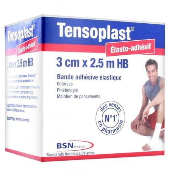 BANDE TENSOPLAST HB            	3cm*2,5m