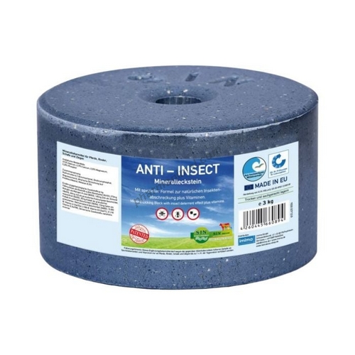 BLOC DE PIERRE MINRALE  LCHER ANTI-INSECTES 3 KG   b/4