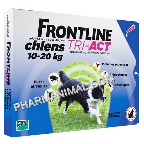 FRONTLINE TRI-ACT CHIEN M (10-20 KG) PLAQ/3 FRONTLINE TRI-ACT CHIEN M (10-20 KG) PLAQ/3