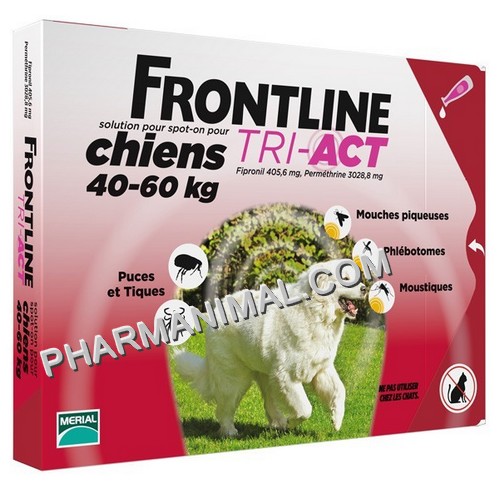 FRONTLINE TRI-ACT CHIEN XL (40-60 KG) PLAQ/3 FRONTLINE TRI-ACT CHIEN XL (40-60 KG) PLAQ/3