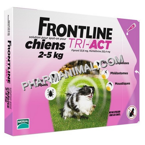 FRONTLINE TRI-ACT CHIEN XS (2-5 KG) PLAQ/3 FRONTLINE TRI-ACT CHIEN XS (2-5 KG) PLAQ/3