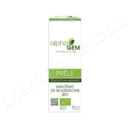 Prêle (Equisetum arvense) bourgeon BIO, 50 ml de Alphagem Prêle (Equisetum arvense) bourgeon BIO, 50 ml de Alphagem