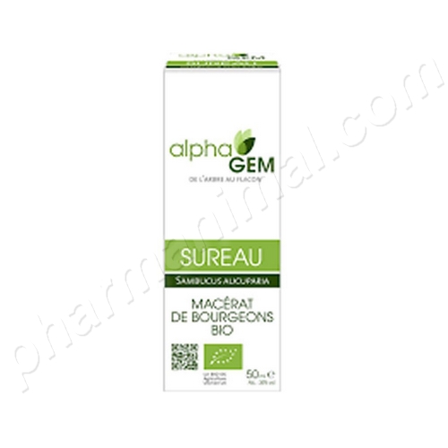 Sureau (Sambucus nigra) bourgeon BIO, 50 ml de Alphagem Sureau (Sambucus nigra) bourgeon BIO, 50 ml de Alphagem