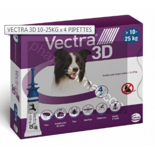 VECTRA 3D CHIEN (10-25)        	plaq/4    	sol ext