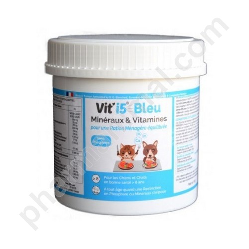 VIT'I5 BLEU CHIEN/CHAT         	pot/250 g pdr or  **