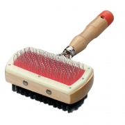 BROSSE ETRILLE CHIENS 2 FACES