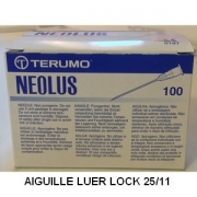 AIGUILLE UU TERUMO LUER LOCK 25/11 B/100