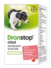 DRONSTOP CHIOT (+ SER 5 ML)    	fl/50 ml  	susp buv