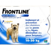 FRONTLINE CHIEN M (10-20 KG) PLAQ/6