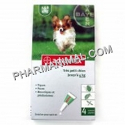 ADVANTIX CHIEN 0,4 ML (1,5-4)  	plaq/4    	sol ext