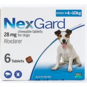 NEXGARD CHIEN M (4-10 KG)   b/6  cpr    (ordonnance obligatoire)